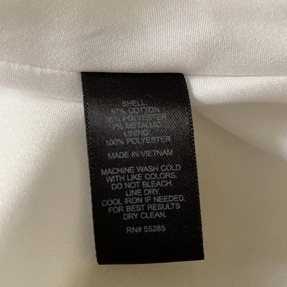 NWT EXPRESS Metallic Silver A-Line Strapless Party Dress Size 6 - Picture 9 of 12